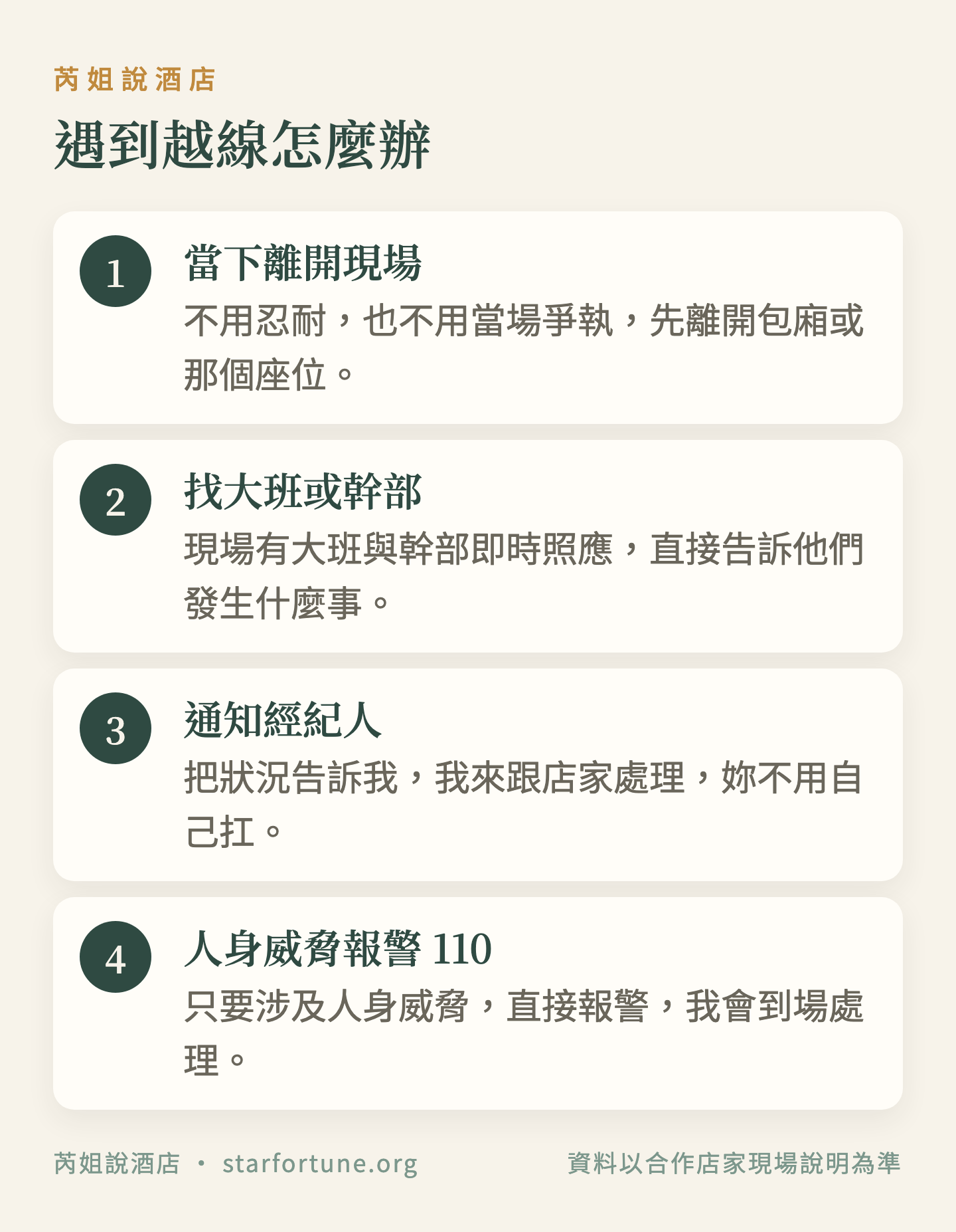 遇到越線怎麼辦